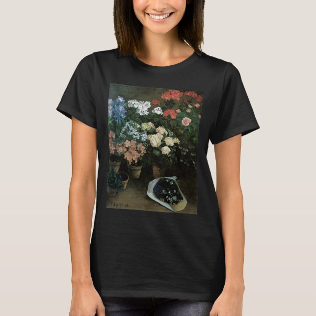 Camiseta Estudio de Flores de Frederic Bazille, Arte Antigu (Anverso)