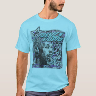 Camiseta Estudio de Fossils: Arte retro de baloncesto con e