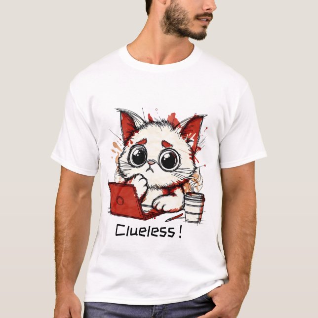 Camiseta Estudio de gato || ¡Despistado! (Anverso)