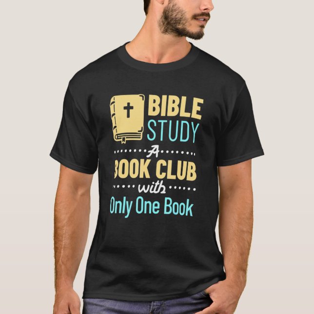 Camiseta Estudio de la Biblia Un libro Iglesia religiosa cr (Anverso)