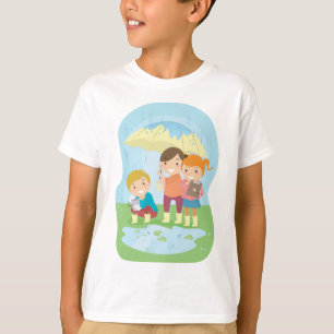 Camiseta Estudio de la naturaleza científica de los niños b