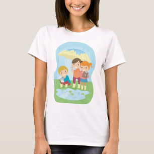 Camiseta Estudio de la naturaleza científica para niños baj