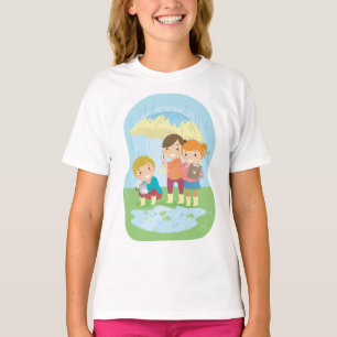 Camiseta Estudio de la naturaleza científica para niños baj