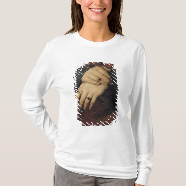 Camiseta Estudio de las manos de una mujer (Anverso)