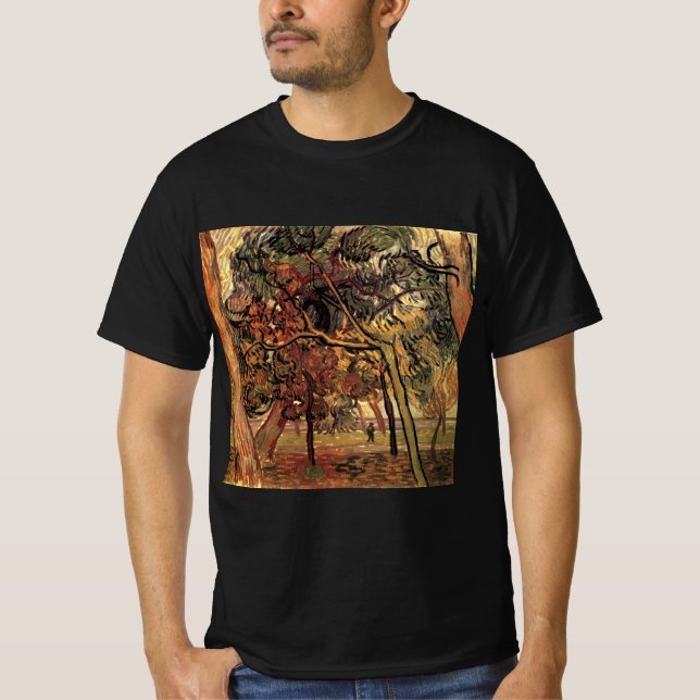 Camiseta Estudio de Pinos por Vincent van Gogh (Anverso)