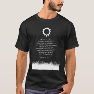 Camiseta estudio de proverbios bíblicos 2 samuel 23 3 4