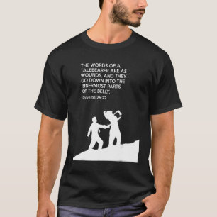 Camiseta estudio de proverbios bíblicos Proverbs 26 22