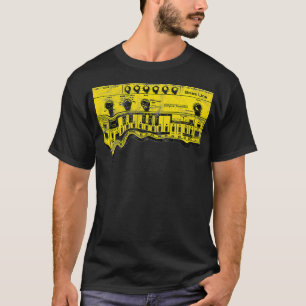 Camiseta Estudio de sintetizador de vasos retro de ácido vi