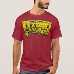 Camiseta Estudio de sintetizador de vasos retro de ácido vi