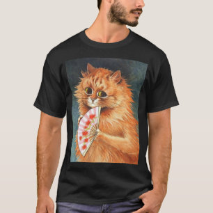 Camiseta Estudio De Un Gato De Ginger Por Louis Wain