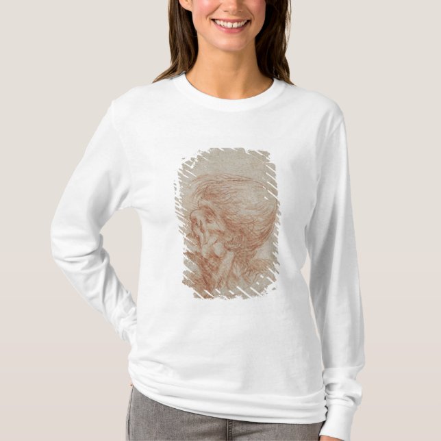 Camiseta Estudio de un viejo hombre, c.1500-05 de la cabeza (Anverso)