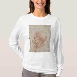Camiseta Estudio de un viejo hombre, c.1500-05 de la cabeza