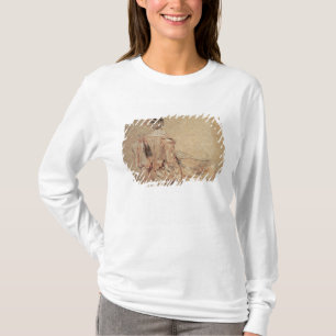 Camiseta Estudio de una mujer vista de la parte posterior,
