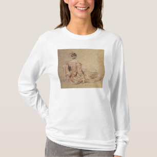 Camiseta Estudio de una mujer vista de la parte posterior,