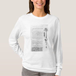 Camiseta Estudio del flotador con los tubos para respirar