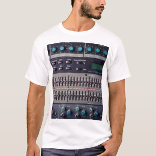 Camiseta Estudio del mezclador de sonido de muchos botones