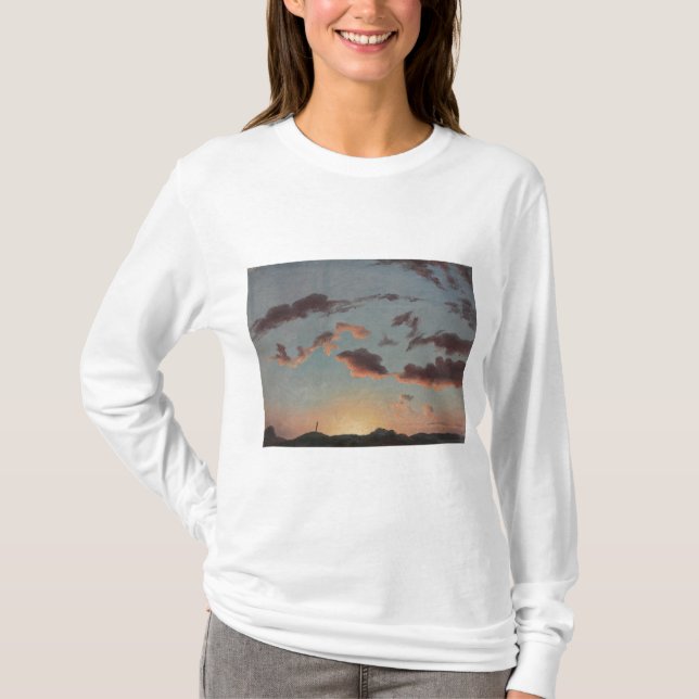 Camiseta Estudio en la nube (nubes en el cielo) (de Knud Ba (Anverso)