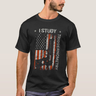 Camiseta Estudio La Trigernometría De La Bandera Estadounid