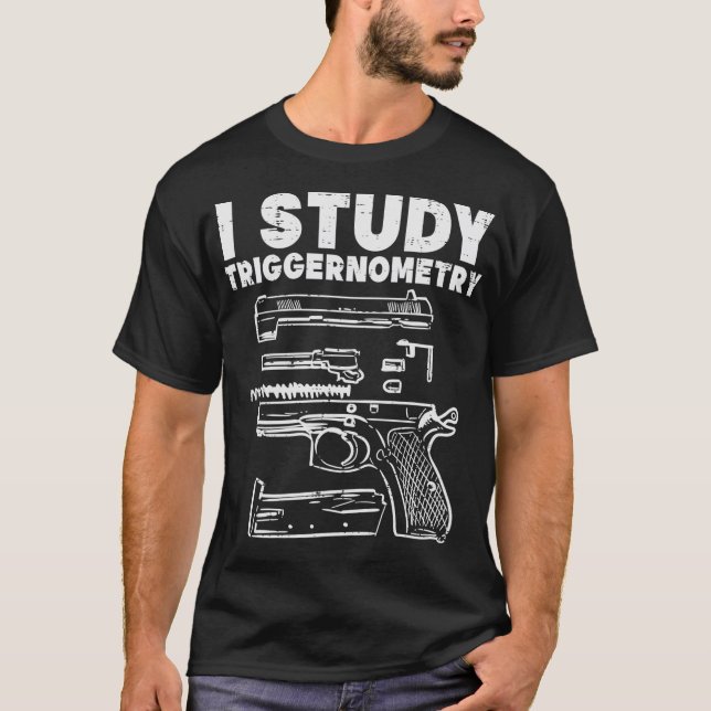 Camiseta Estudio la Trigernometría Guay Pro Gun Math Regalo (Anverso)