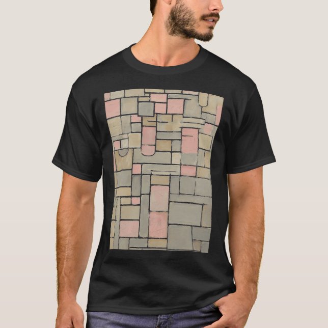 Camiseta Estudio para una composición Piet Mondrian (Anverso)