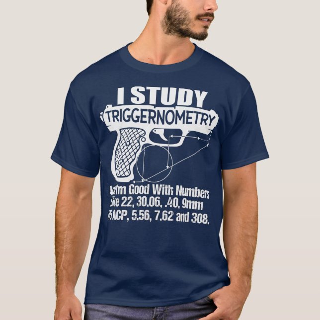 Camiseta Estudio Trigernometría Buena Con Números (Anverso)