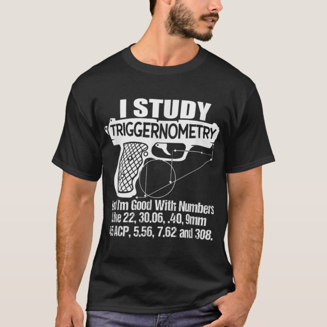 Camiseta Estudio Trigernometría Buena Con Números Gun Enthu (Anverso)