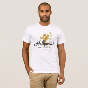 Camiseta Estudios de Hollywood - cámara de película circa