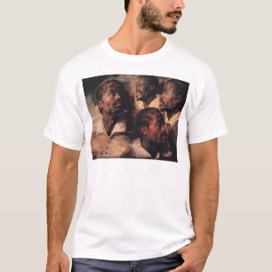 Camiseta Estudios de la cabeza de un negro