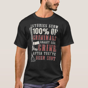 Camiseta Estudios Muestran Que 100 De Los Criminales Comete