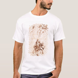 Camiseta Estudios para Madonna con un gato, c.1478-80