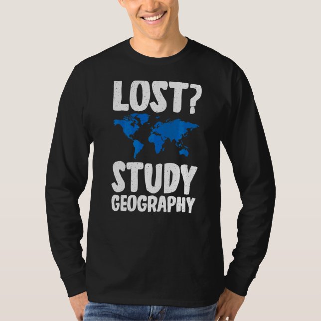 Camiseta Estudios perdidos Geografía Profesora Geógrafa (Anverso)