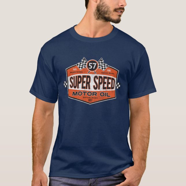 Camiseta estupenda de Moto de la velocidad (Anverso)