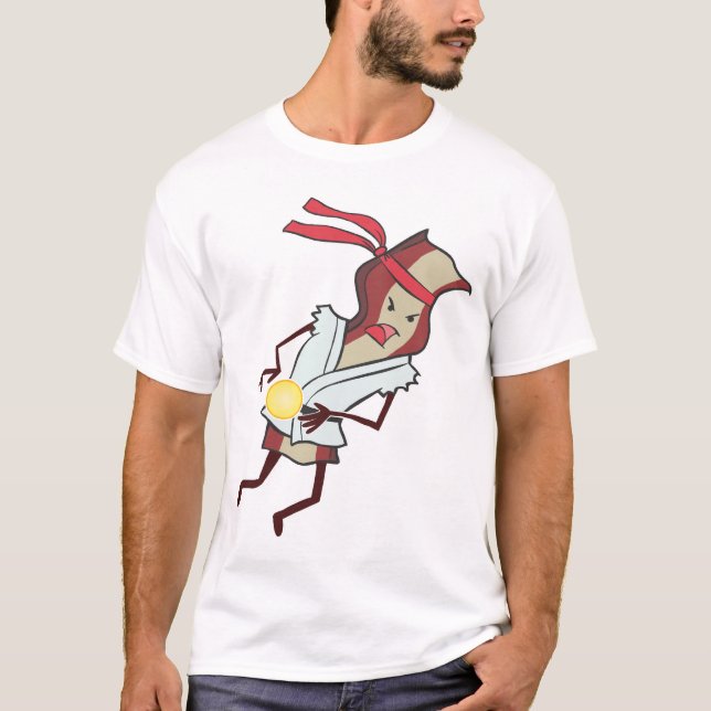 Camiseta estupenda del tocino de la acción (Anverso)