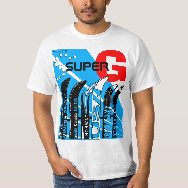 Camiseta Estupenda-G de Snowblade del deporte de (Anverso)