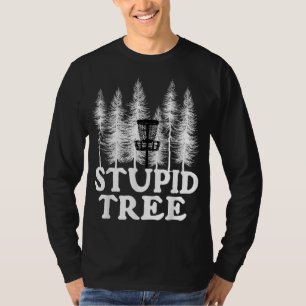 Camiseta Estúpido Árbol Funny Disco Reproductor de Golf Vol