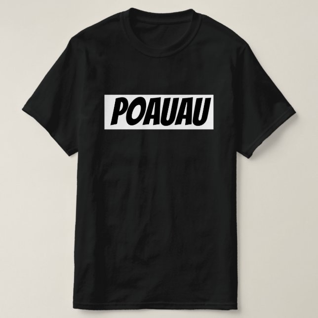 Camiseta Estúpido en maorí - Poauau (Diseño del anverso)