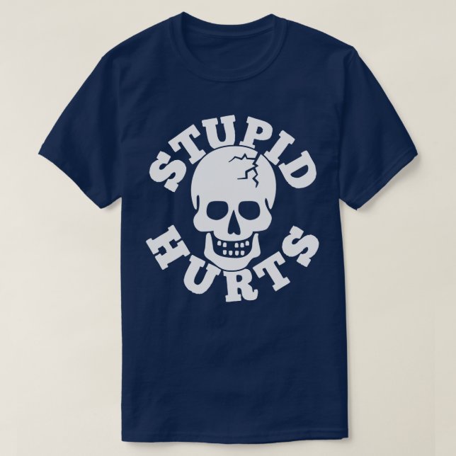 Camiseta Estúpido Hurta Skull (Diseño del anverso)