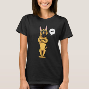 Camiseta Estúpido propietario alemán de perro pastor