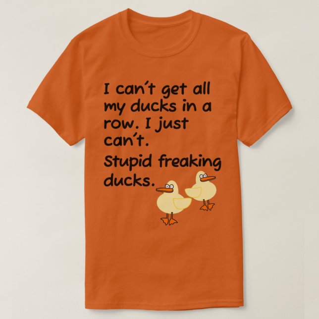 Camiseta Estúpidos Ducks en una fila Classic TShirt (Diseño del anverso)