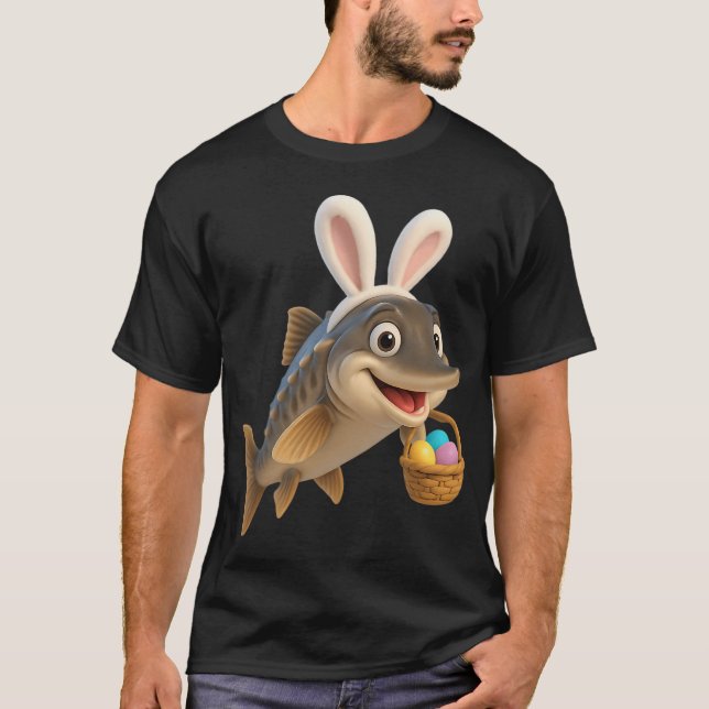 Camiseta Esturión del lago de Pascua (Anverso)
