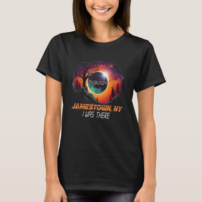 Camiseta Estuve Ahí Eclipse Solar Total Jamestown Nueva Yor (Anverso)