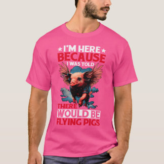 Camiseta Estuve aquí Habría Cerdos Voladores 1957 familia