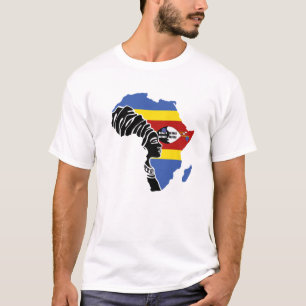 Camiseta Eswatini Bandera de Suazilandia Mapa de África Pat