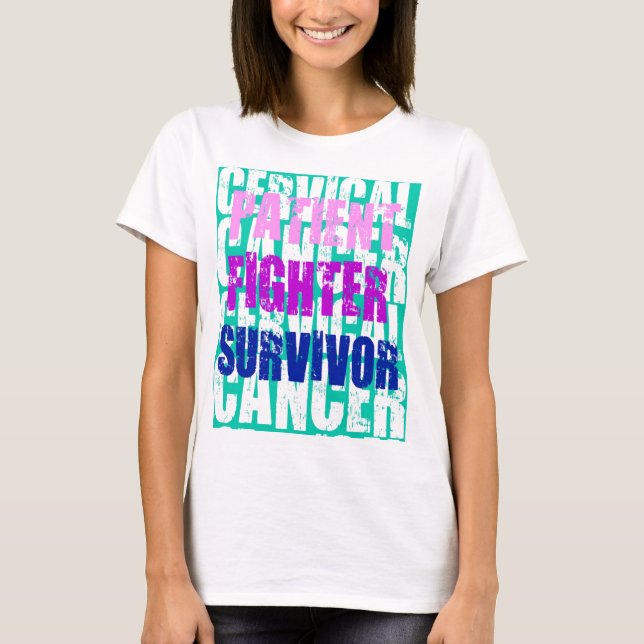 Camiseta Etapas del cáncer cervical (Anverso)