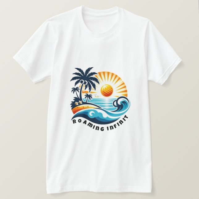 Camiseta Été Chic | Graphique Vacances Soleil (Anverso del diseño)