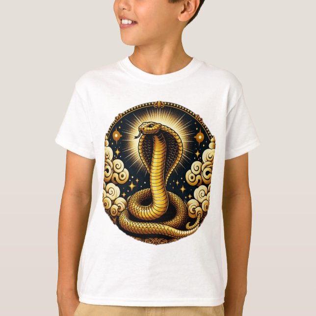 Camiseta Eterna radiación: La serpiente dorada" (Anverso)