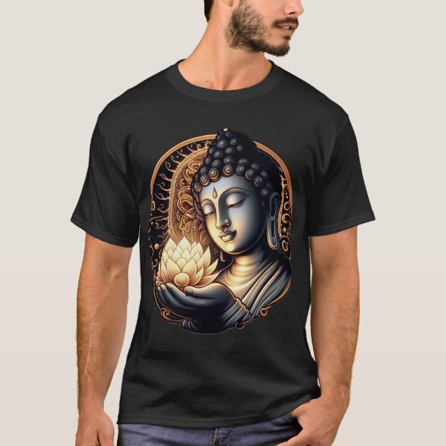 Camiseta "Eternal Grace: Buda con el Sacred Lotus" (Anverso)