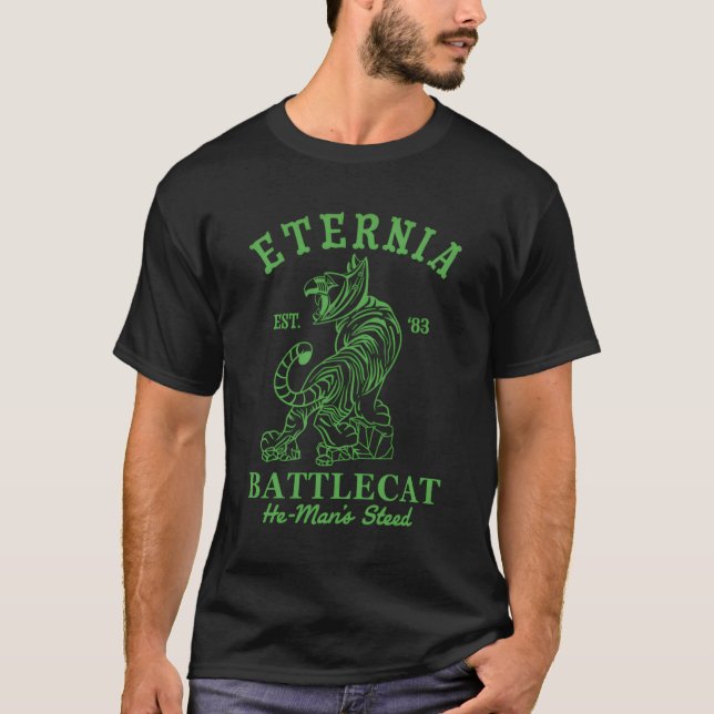 Camiseta Eternia Battle Cat He Man Toy 1980 (Anverso)