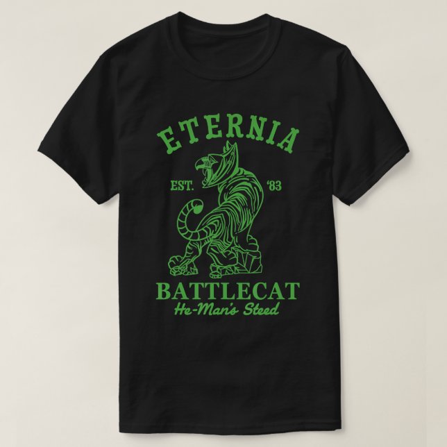Camiseta Eternia Battle Cat He Man Toy 1980 T-Shirt (Diseño del anverso)
