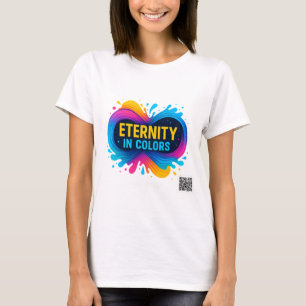 Camiseta Eternidad en colores vibrantes arte infinito